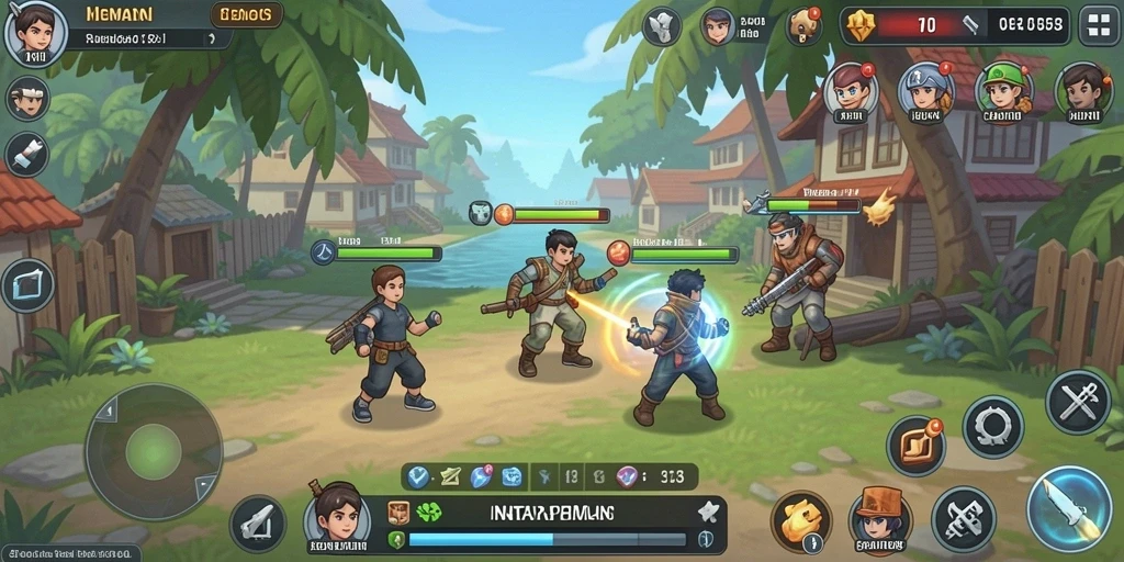 Tangkapan layar menunjukkan gameplay yang mengasyikkan dengan grafis memukau.