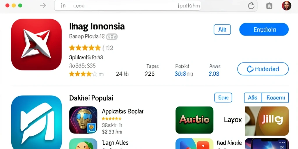 Tampilan menu utama yang mudah dinavigasi.