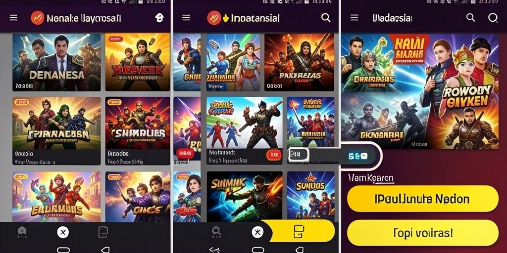 Tampilan awal yang menarik dan mudah digunakan.